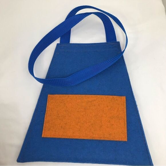 BeVel Designs Handcrafted Blue Geometric Artisan Bag - Picture 2 of 12
